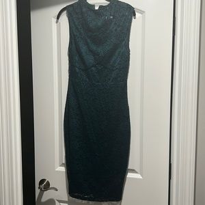 Green lace dress